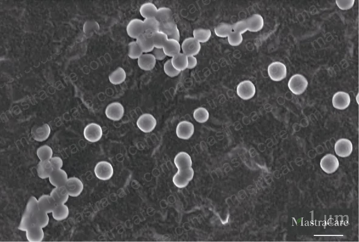 Figure 5: SEM image of camel oil microcapsules showing uniform spherical morphology and approximately 300 nm particle size